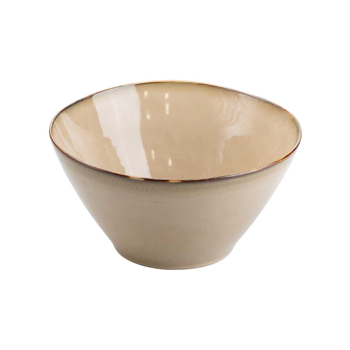 Салатница в стиле ретро 22,5 см Бежевый (HP23376)