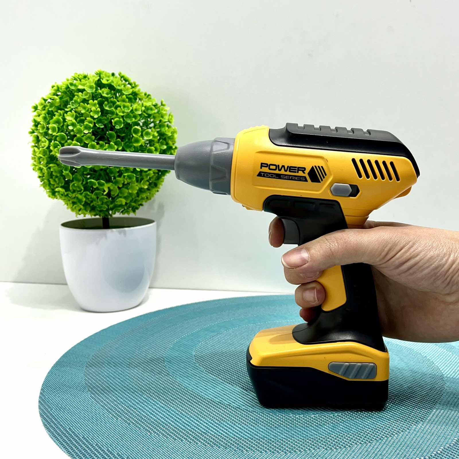 Набір інструментів дитячий шуруповерт/молоток/гайки/викрутка у валізці Жовтий (T013) - фото 8 Набір інструментів дитячий шуруповерт/молоток/гайки/викрутка у валізці Жовтий (T013) - фото 8