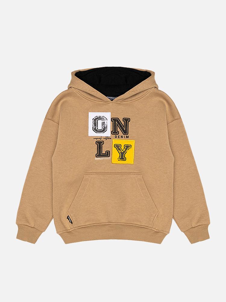 Худи для мальчика 116 см Бежевый (SKT000929603)