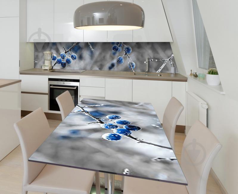 Наклейка 3Д виниловая на стол Zatarga «Забытая черника» 600х1200 мм (Z184515st) Наклейка 3Д виниловая на стол Zatarga «Забытая черника» 600х1200 мм (Z184515st)