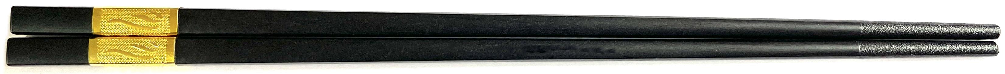 Палички для їжі пластикові Eco1shop 596 1 24 см з візерунками Чорний