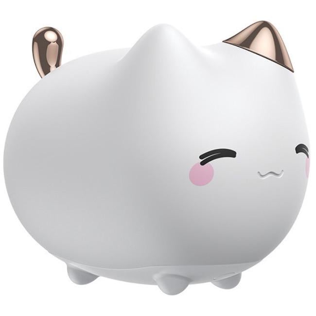 Нічник дитячий Baseus Cute Series Kitty Silicone DGAM-A02 White (015830)