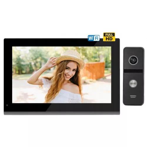 Комплект домофону CoVi Security TAB-10 FHD Wi-Fi + Iron FHD Black (30478) - фото 3