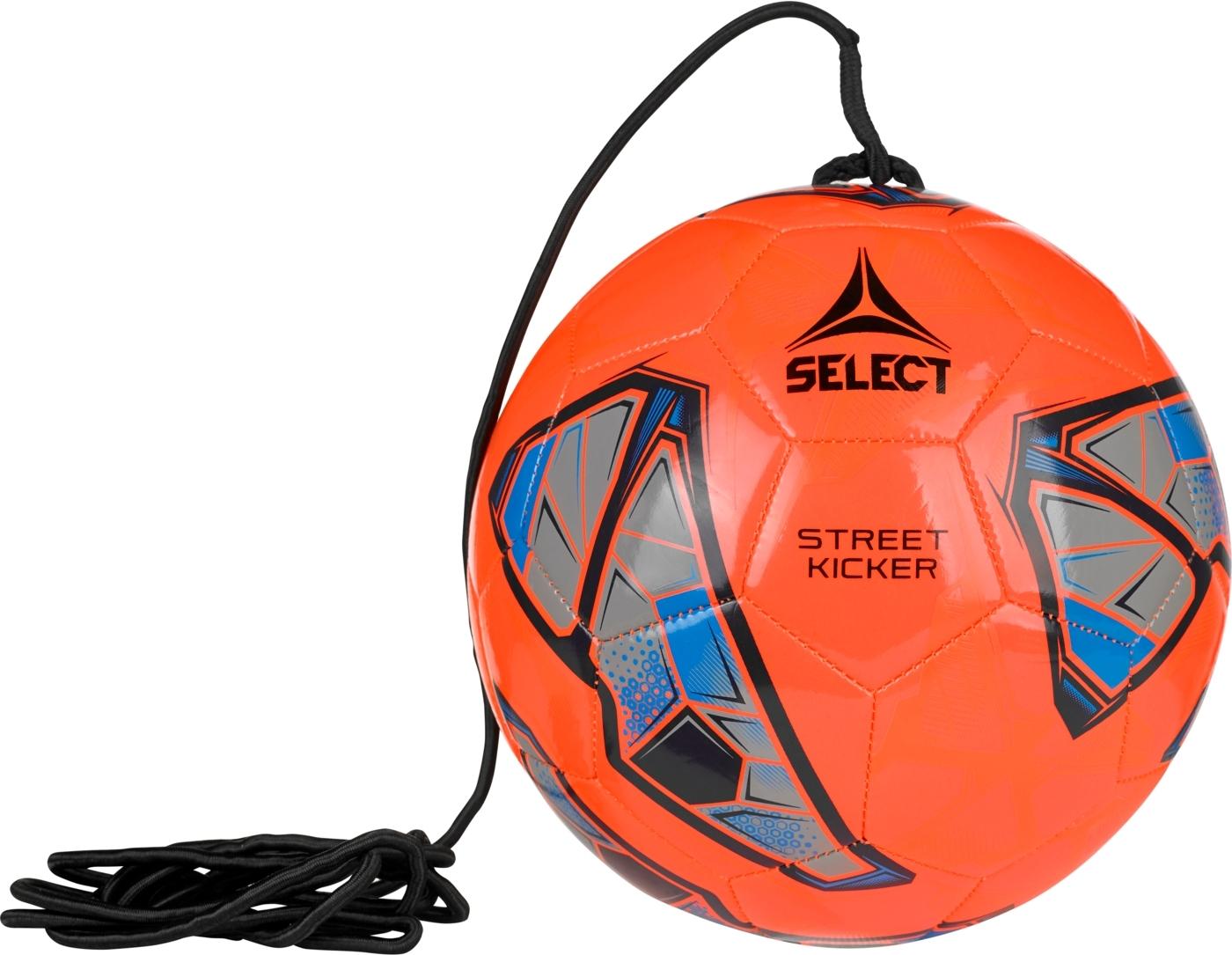 Футбольный мяч на резинке Select STREET KICKER V25 р. 4 Оранжево-синий (099481-662)