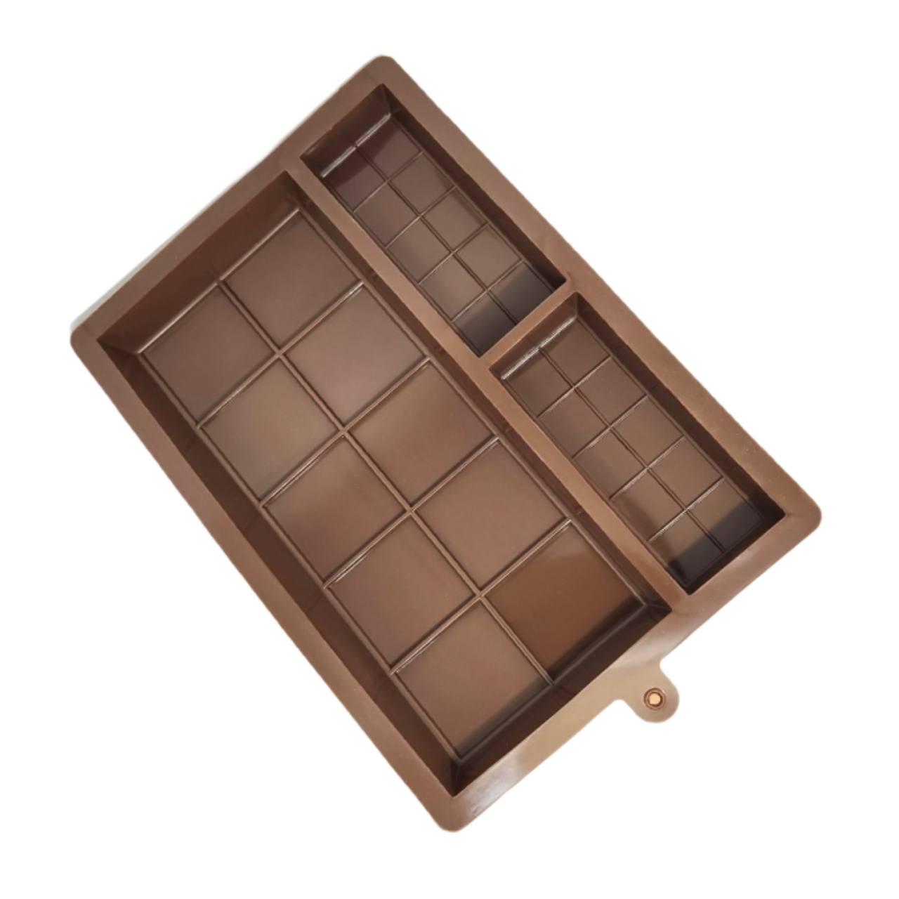 Форма для шоколаду силіконова D1034 Дубайський шоколад 3 ячейки (97dbf7ba) - фото 2