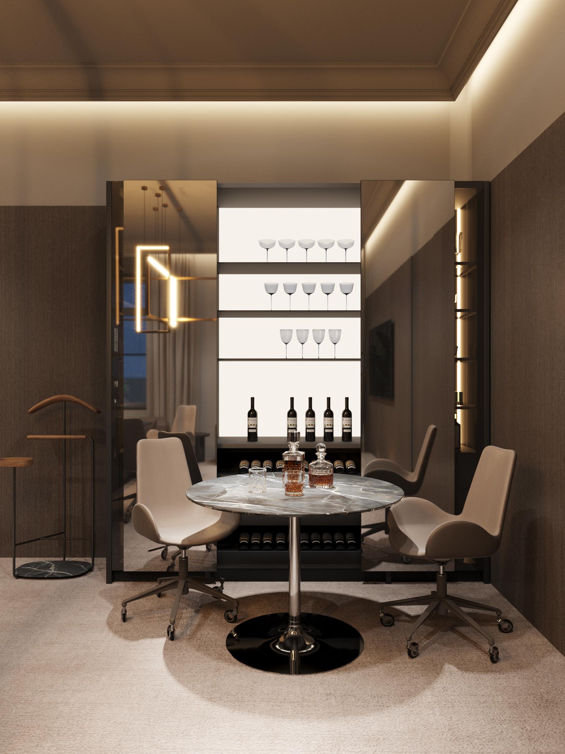 Обеденный стол Midj Infinity Cristal Ceramica 100 см Calacatta Black (T0190D10) - фото 4 Обеденный стол Midj Infinity Cristal Ceramica 100 см Calacatta Black (T0190D10) - фото 4