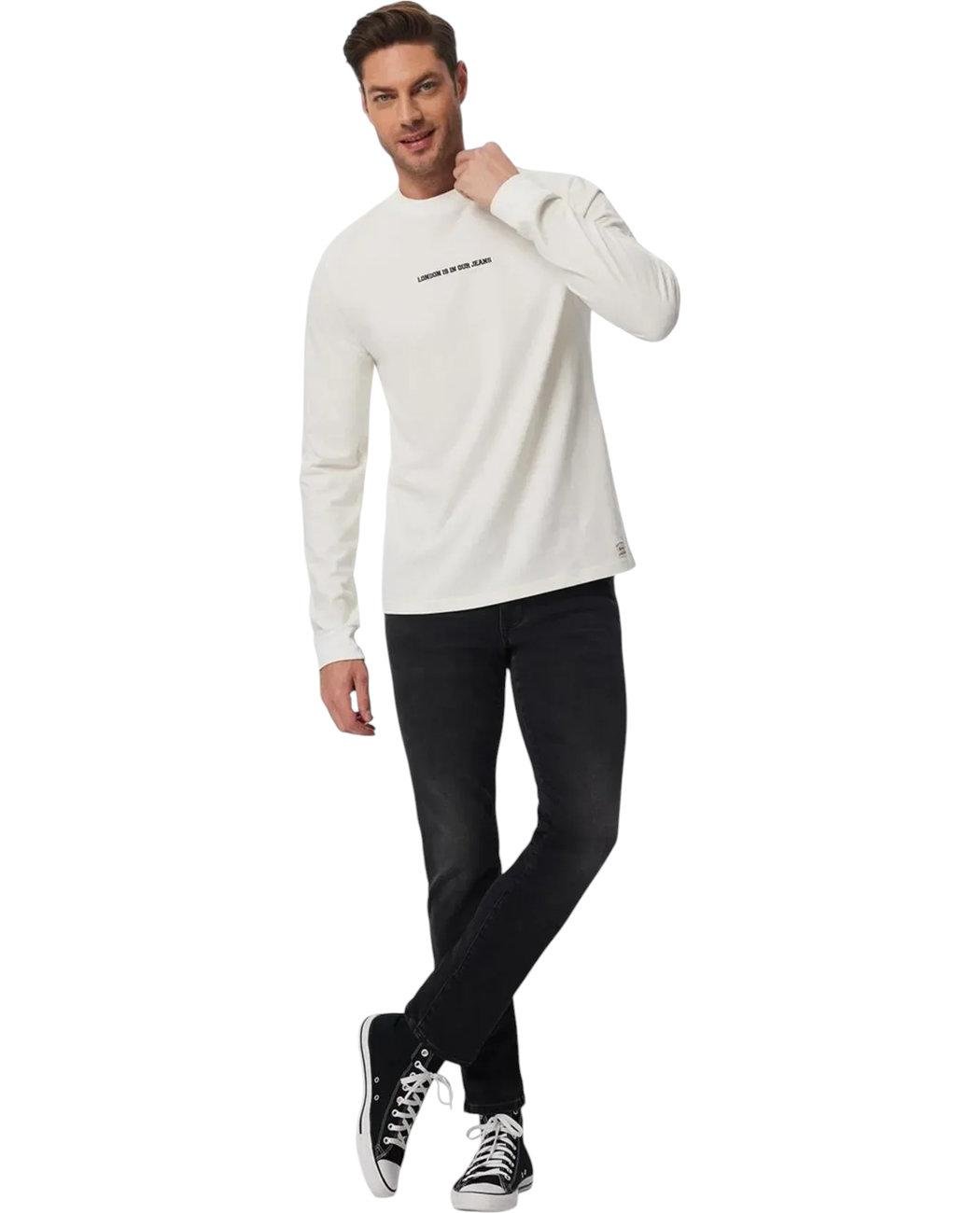 Футболка-лонгслив мужская Lee Cooper Deny 241LCM242003.1107 XL Белый (8682272508495) - фото 3 Футболка-лонгслив мужская Lee Cooper Deny 241LCM242003.1107 XL Белый (8682272508495) - фото 3