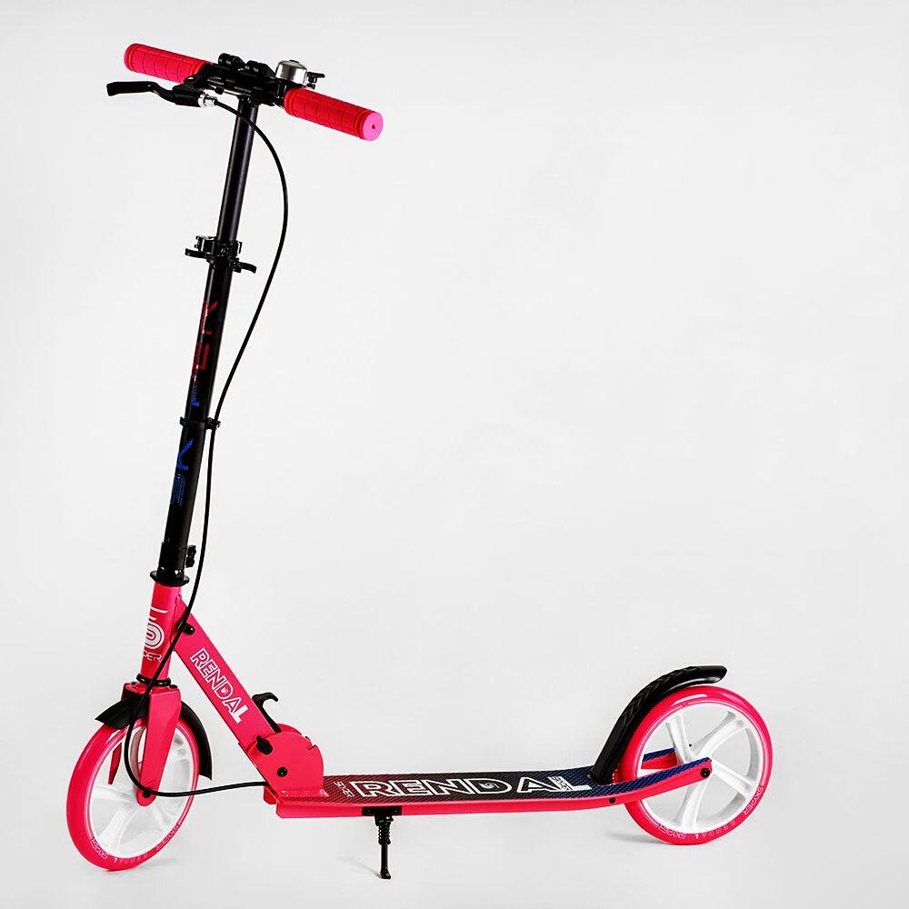 Самокат двухколесный складной Skyper Renda алюминиевая рама ручной тормоз Pink (118471)