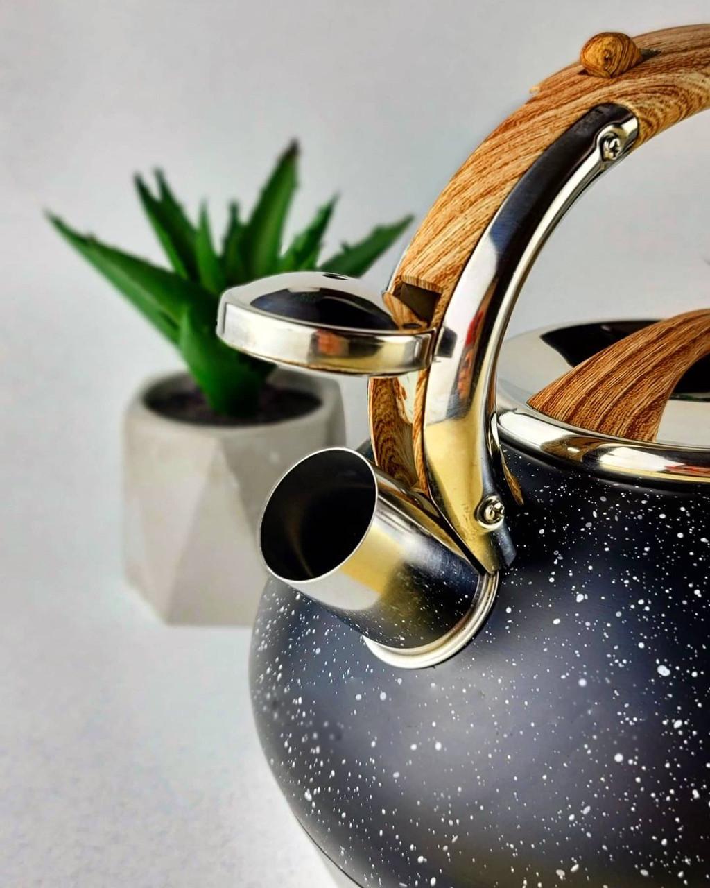 Чайник для індукційної плити Edenberg EB-8811 з нержавіючої сталі 3 л Чорний (2530556654) - фото 4 Чайник для індукційної плити Edenberg EB-8811 з нержавіючої сталі 3 л Чорний (2530556654) - фото 4