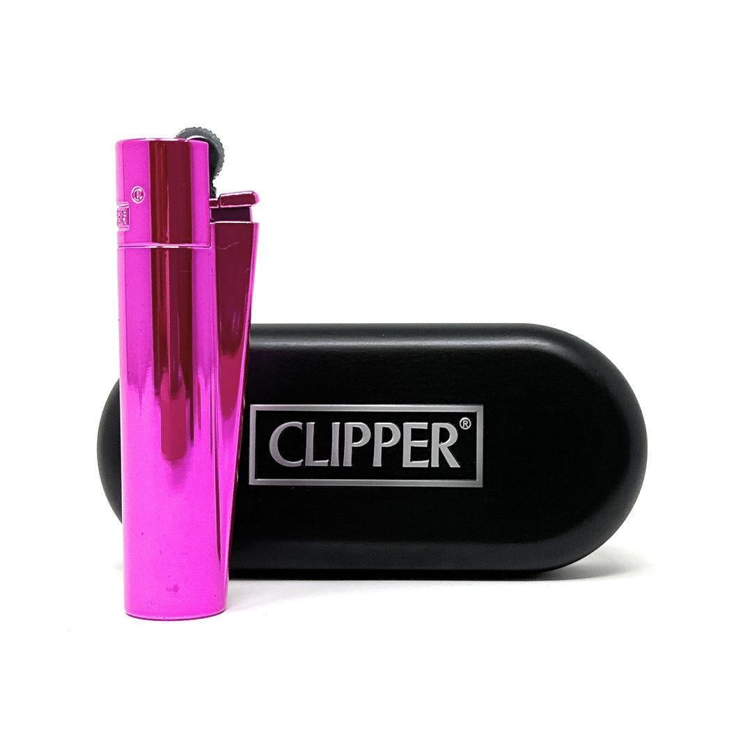 Зажигалка Clipper metal fuchsia глянец