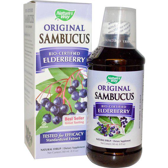 Бузина Nature's Way Sambucus Immune Elderberry Standardized 8 fl oz 240 мл Elderberry