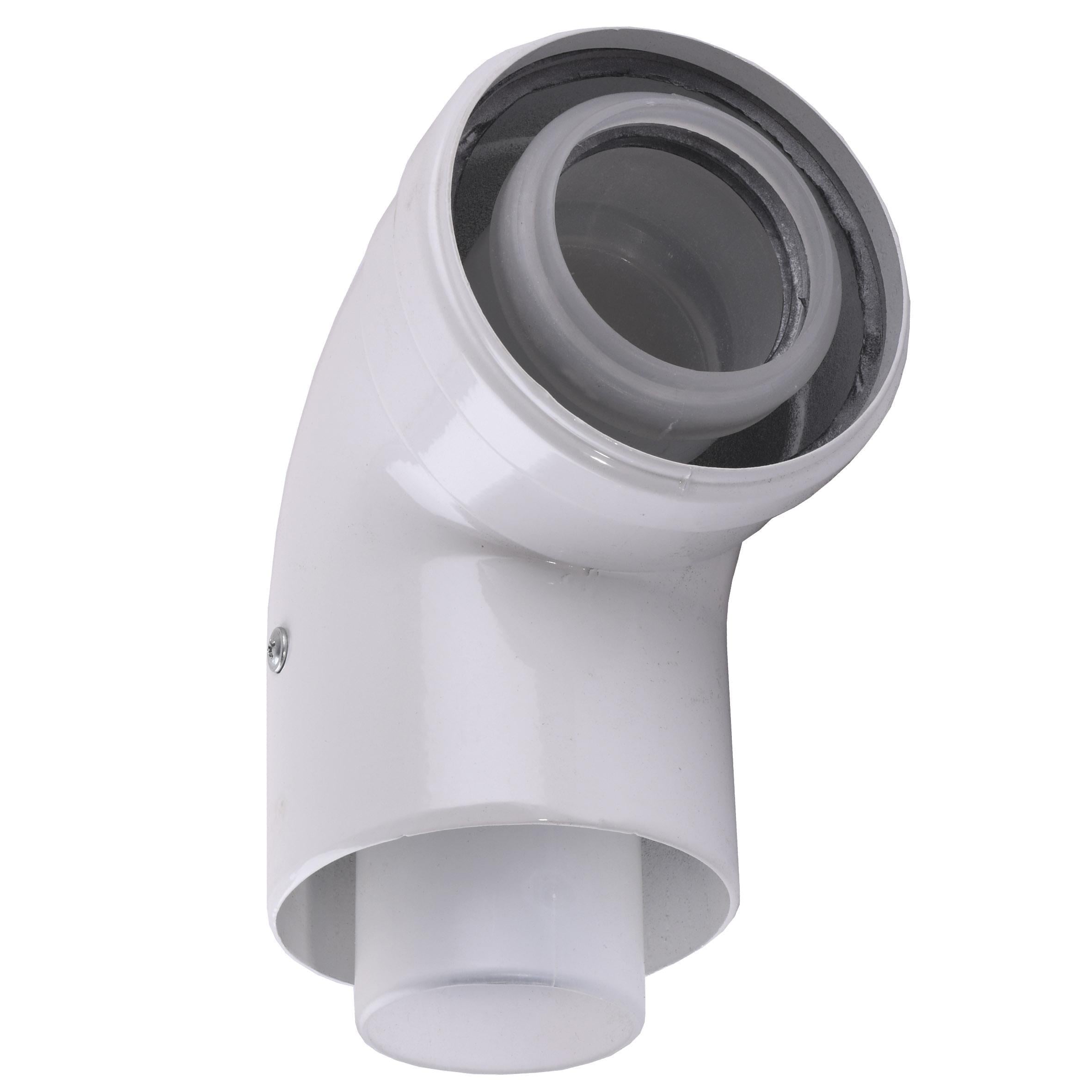 Колено 90 градусов, d=60/100 mm 71.МТ7.00.18 (CE.00.34 C) конденсационное (000023342) Колено 90 градусов, d=60/100 mm 71.МТ7.00.18 (CE.00.34 C) конденсационное (000023342)