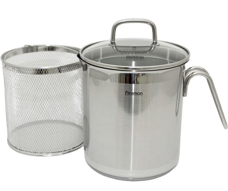 Кастрюля для овощей Fissman со съемной сеткой-пароваркой 3,5 л