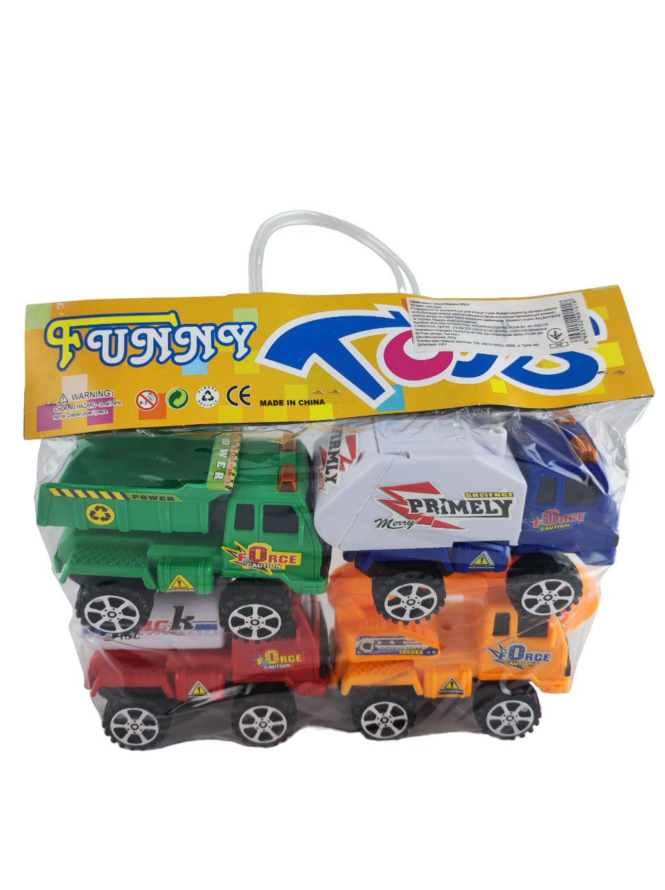 Комплект игрушечных машинок 7 см 4 шт. (000060) Комплект игрушечных машинок 7 см 4 шт. (000060)