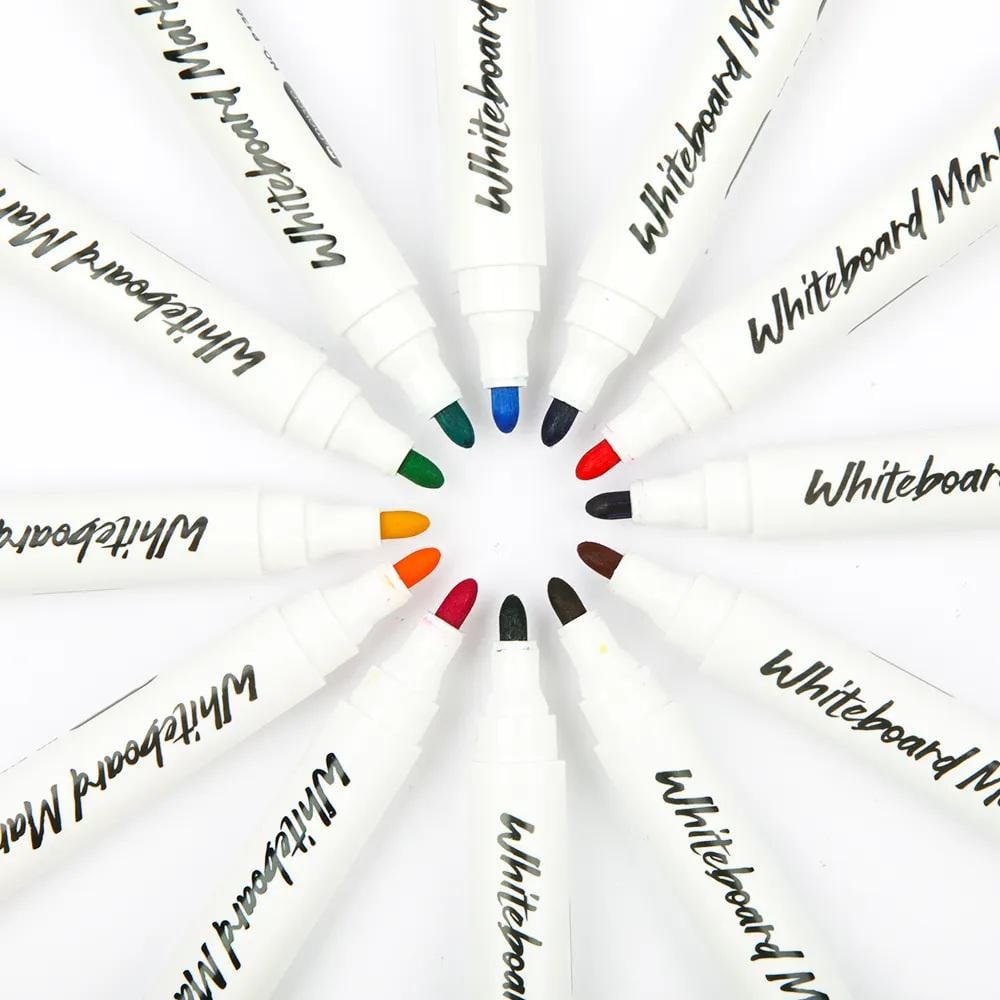 Набор цветных маркеров для маркерных досок легко стираются 12 шт. - фото 8 Набор цветных маркеров для маркерных досок легко стираются 12 шт. - фото 8