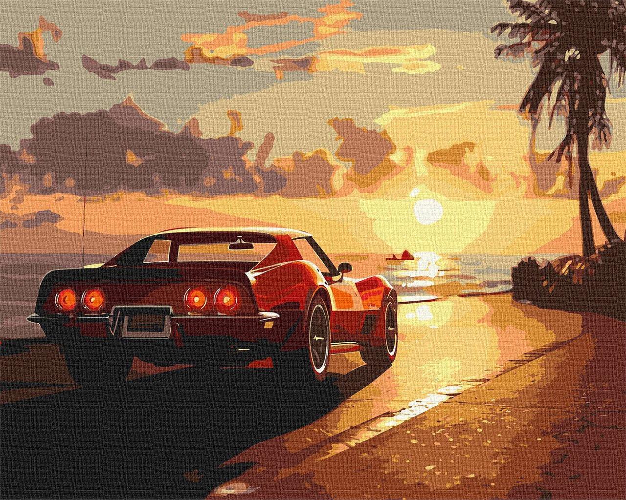 Картина по номерам Ideyka Поездка у побережья 40х50 см (2824287563)