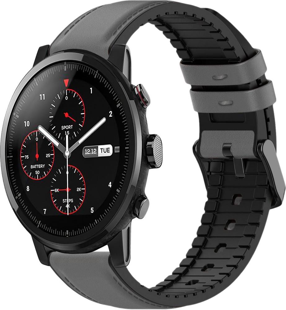 Ремешок кожаный Tamyx для Amazfit Stratos Grey (31620-33)