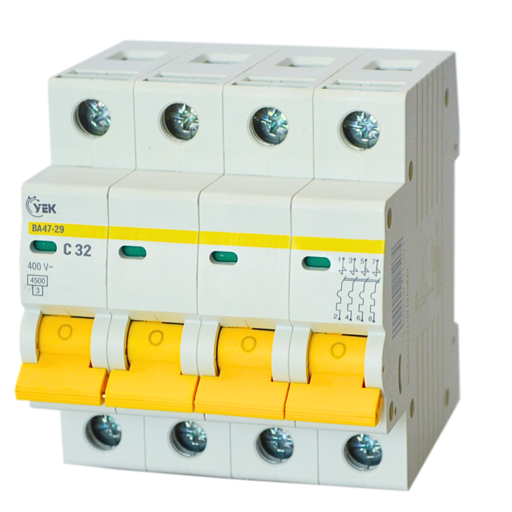 Выключатель автоматический УЕК ВА47-29 4P 32A 4,5кА C (MVA20-4-032-C-U)
