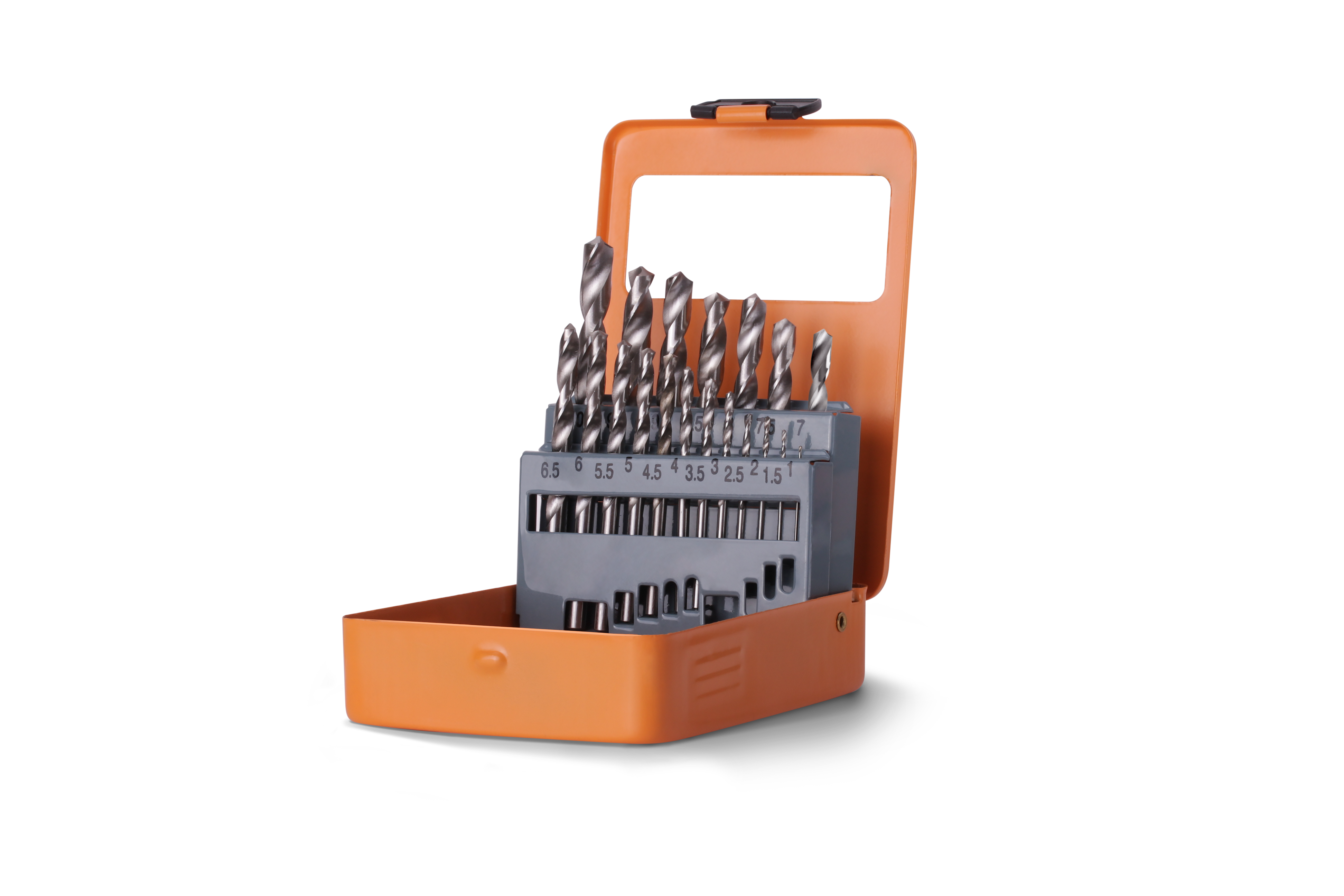 Набор сверл по металлу LT Р6М5 в металлическом кейсе 19 шт. 1-10 мм (22778267)