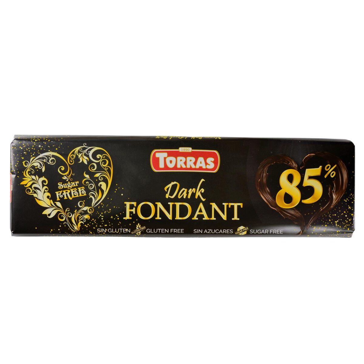 Шоколад чорний без цукру Torras Fondand Dark 85% 300 г (000131)