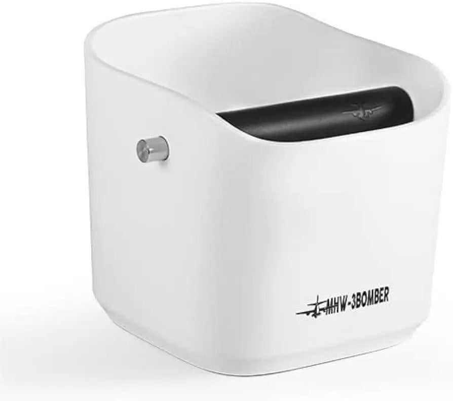 Нок-бокс для кавової макухи MHW-3BOMBER knock box настільний пластиковий 1,2 л Білий (GB5968W)