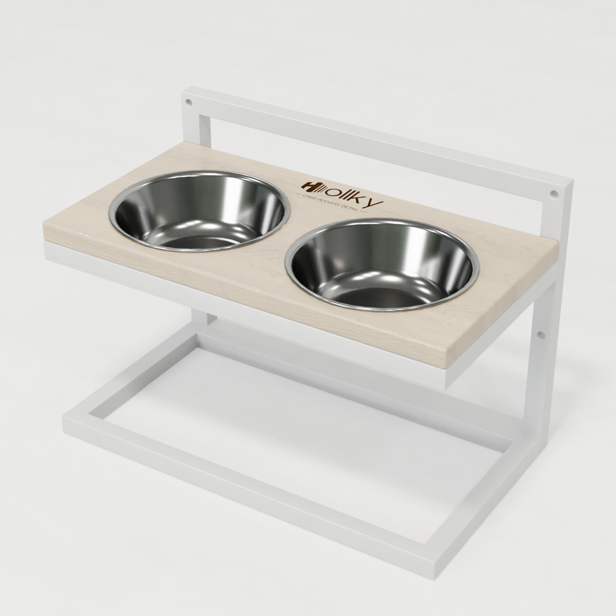 Миски на регулируемой подставке для средних собак Hollky Flex M 2х0,85 л (FM-422530-WHWH) - фото 10 Миски на регулируемой подставке для средних собак Hollky Flex M 2х0,85 л (FM-422530-WHWH) - фото 10