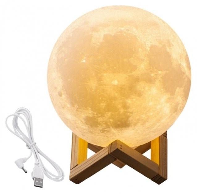Лампа Magic 3D Moon Lamp 17 см Белый (1746409666)