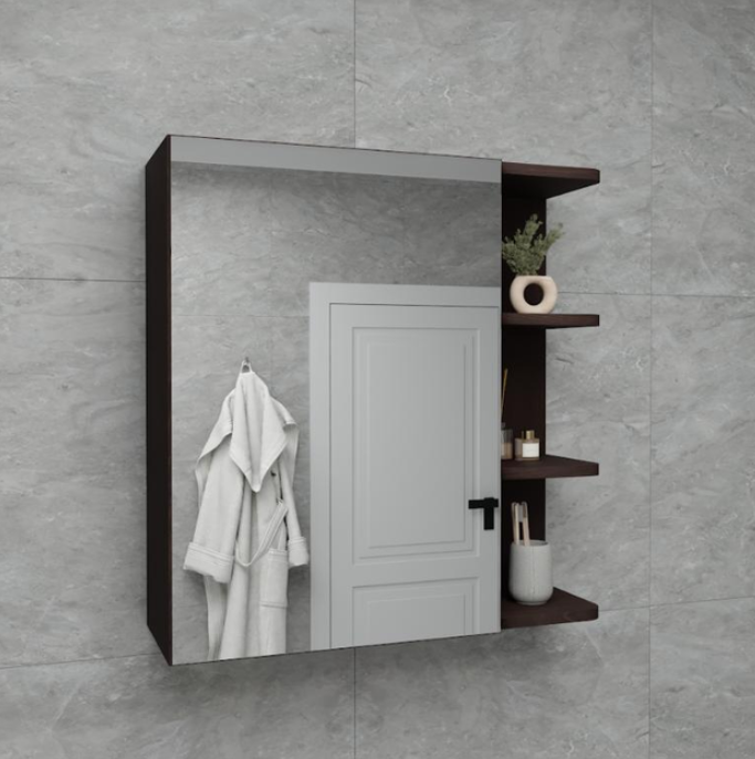 Тумба навісна настінна A-51 з дзеркалом 640x620x208 мм Венге (29688779) Тумба навісна настінна A-51 з дзеркалом 640x620x208 мм Венге (29688779)