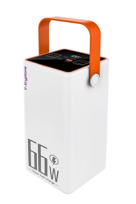 Повербанк Y-Kryptone GT-92 LED Light 90000 mAh QC3.0 22,5W 66W Super Fast Charge White (YK-GT92L-WH)