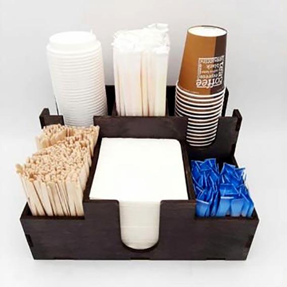 Органайзер кавовий з дерева Монноу Венге (ЧАЙ-004612)