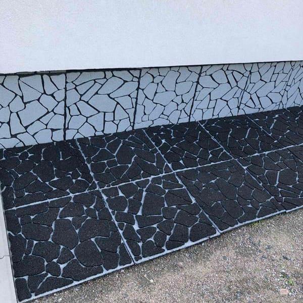 Декоративная плитка Дикий камень гибкий 500х500х30 мм Черный (2562227302) - фото 5