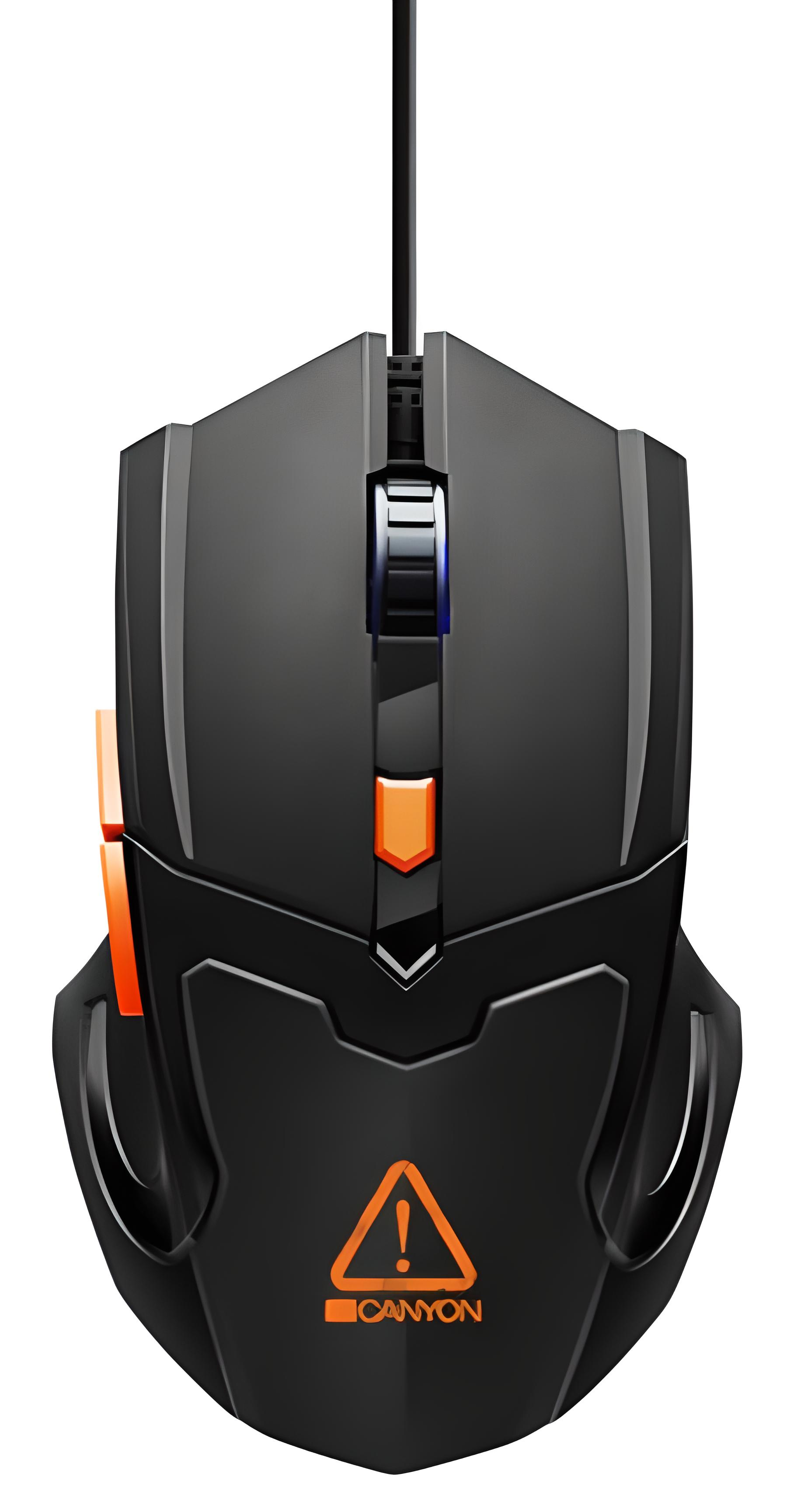 Провідна ігрова миша з підсвіткою Canyon Vigil Black (CND-SGM02RGB)
