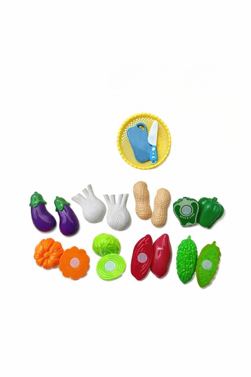 Набор продуктов Bambi 998-15B овощи на липучках с дощечкой и тарелкой (2897326968)