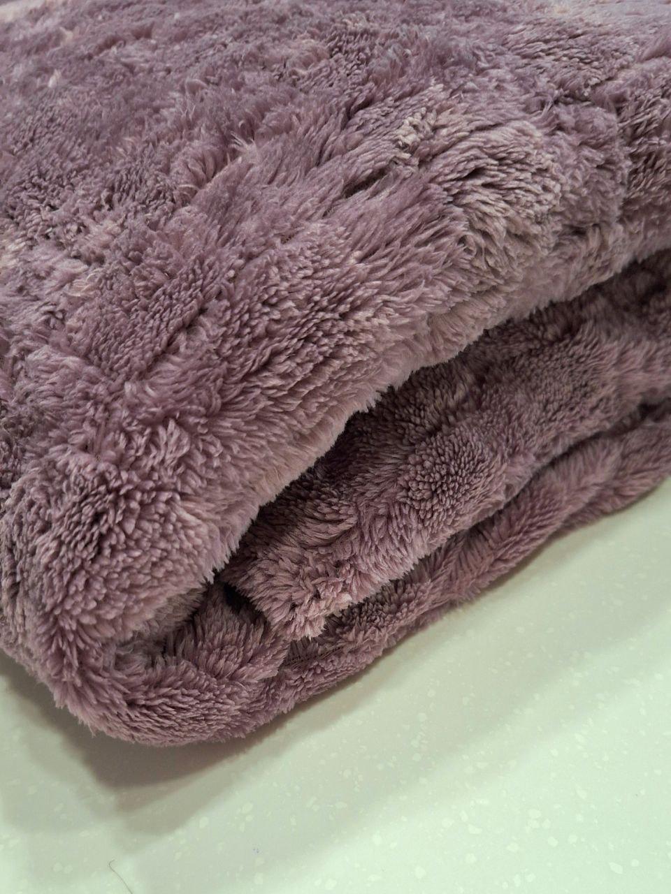 Плед флисовый полуторный Colorful Home Мозаика 150x200 см Сирень (1258) - фото 3 Плед флисовый полуторный Colorful Home Мозаика 150x200 см Сирень (1258) - фото 3