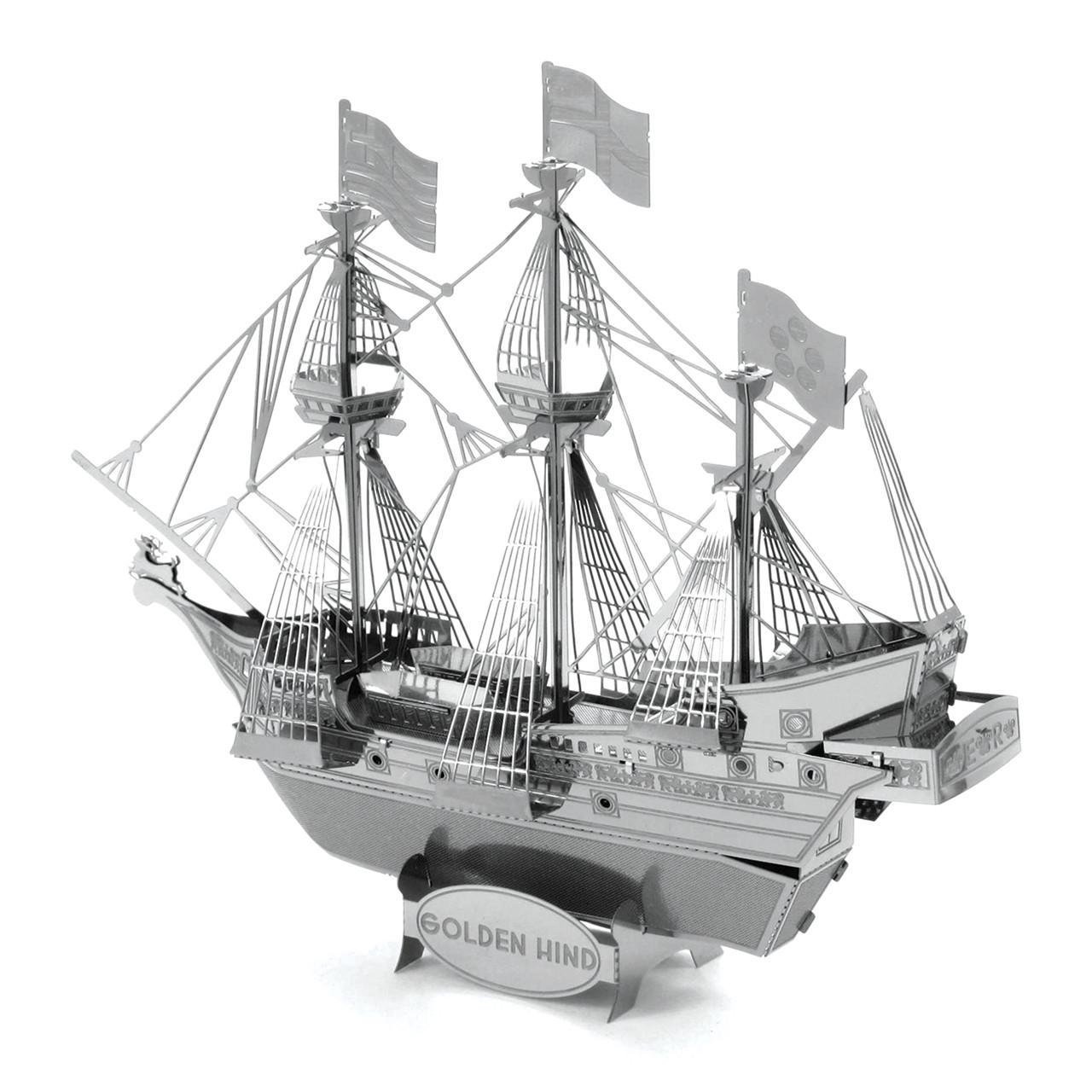 Конструктор металлический Metal Earth Golden Hind MMS049 3D