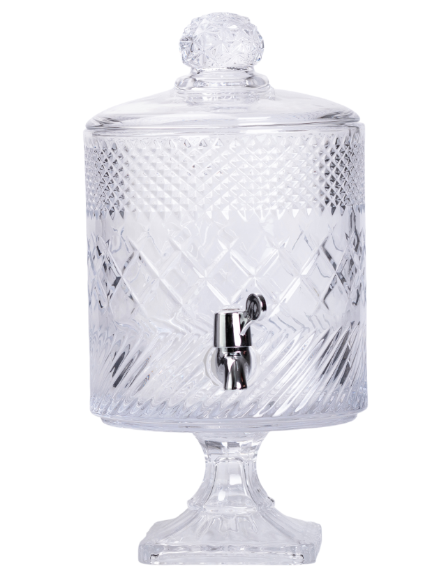 Лимонадница стеклянная Glass на на квадратной ножке 4,5 л Прозрачный - фото 2 Лимонадница стеклянная Glass на на квадратной ножке 4,5 л Прозрачный - фото 2