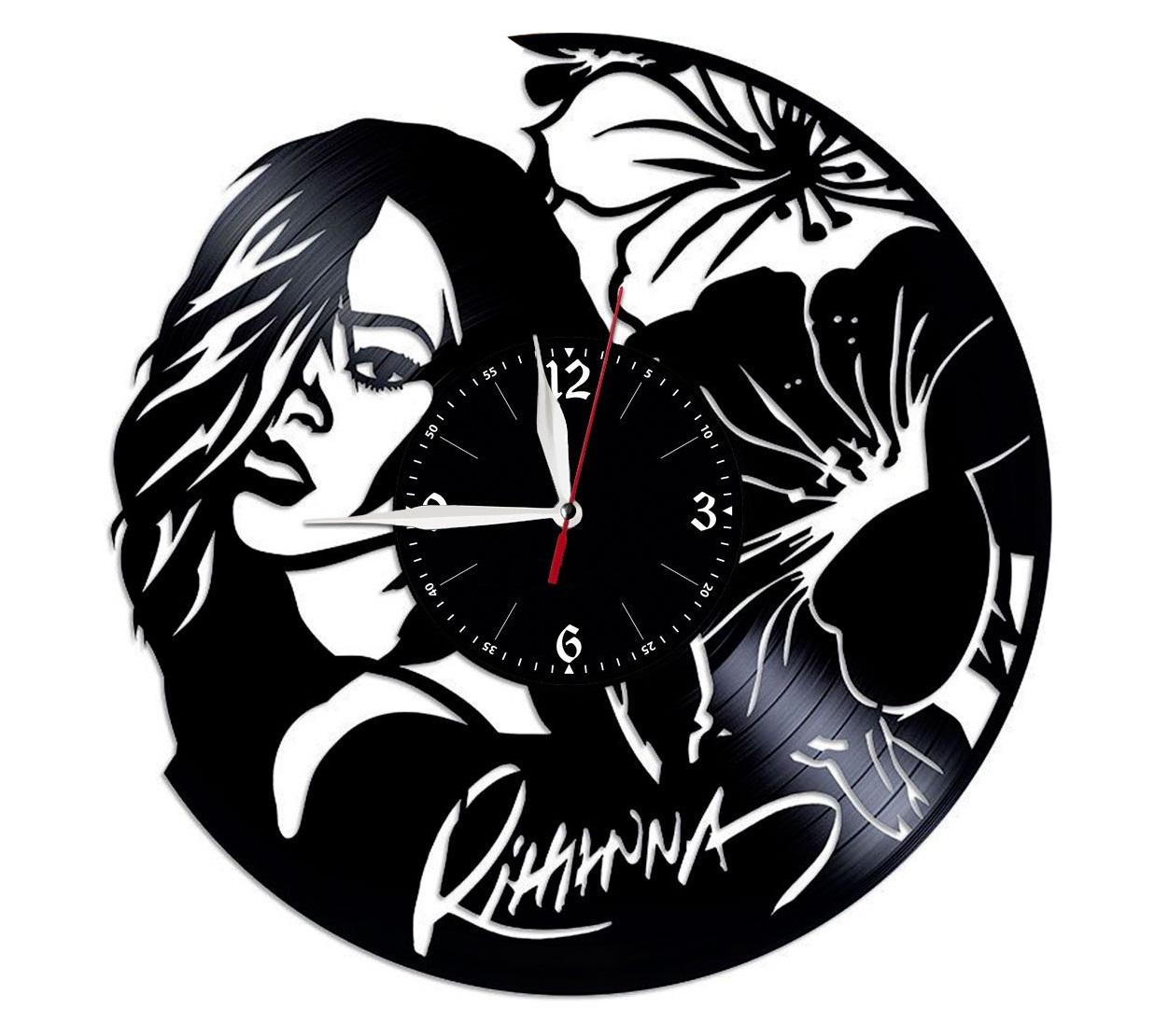Часы настенные Rihanna 2124 из виниловой пластинки