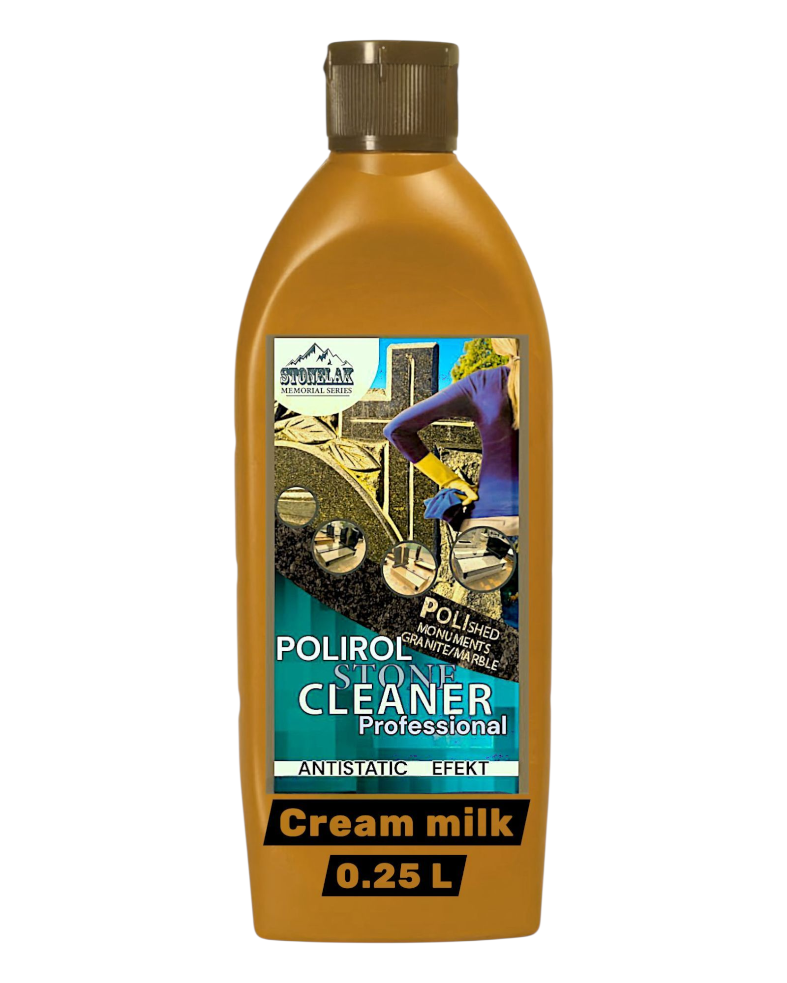 Поліроль крем-молочко для догляду пам'ятників STONE CLEANER/MEMORIAL SERIAS/POLIROL/ANTISTATIK Effect 0,25 л (29436255) Поліроль крем-молочко для догляду пам'ятників STONE CLEANER/MEMORIAL SERIAS/POLIROL/ANTISTATIK Effect 0,25 л (29436255)