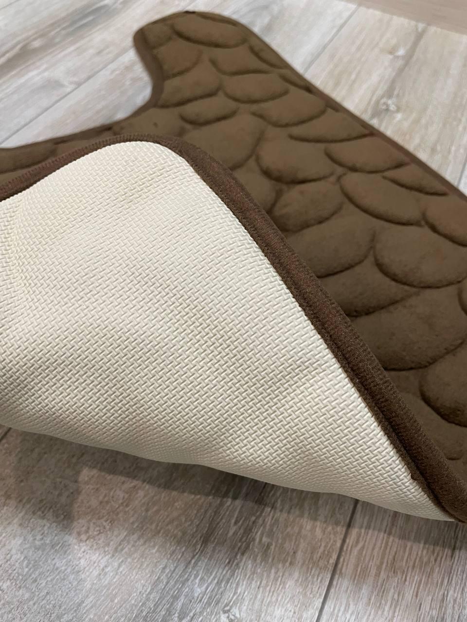 Коврик для туалета Stone Premium Memory Foam 60х50 см Коричневый (KTS0007) - фото 2 Коврик для туалета Stone Premium Memory Foam 60х50 см Коричневый (KTS0007) - фото 2