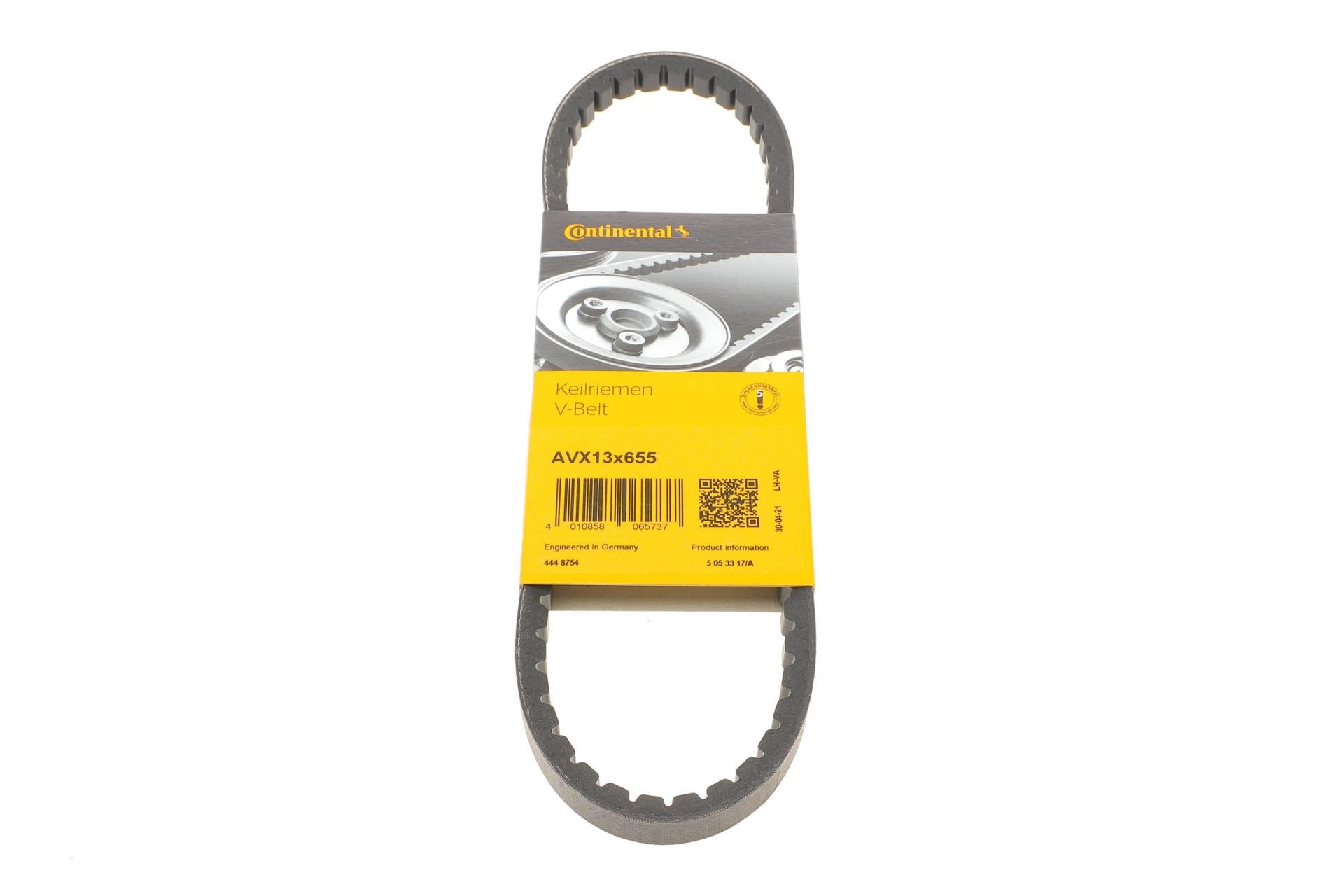 Ремінь генератора Continental Hyundai Elantra/Lantra II 1.6-2.0 16V 96-02 (AVX13X655)
