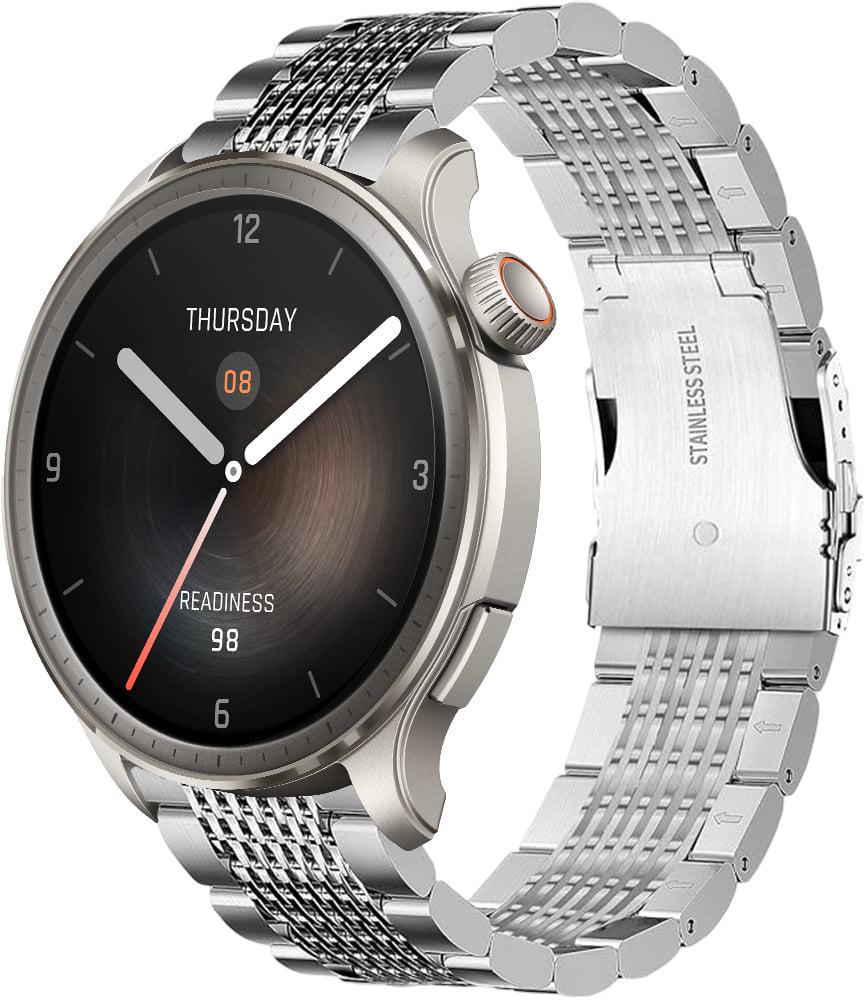 Ремінець металевий Gripix для Amazfit Balance Silver (42034-59)