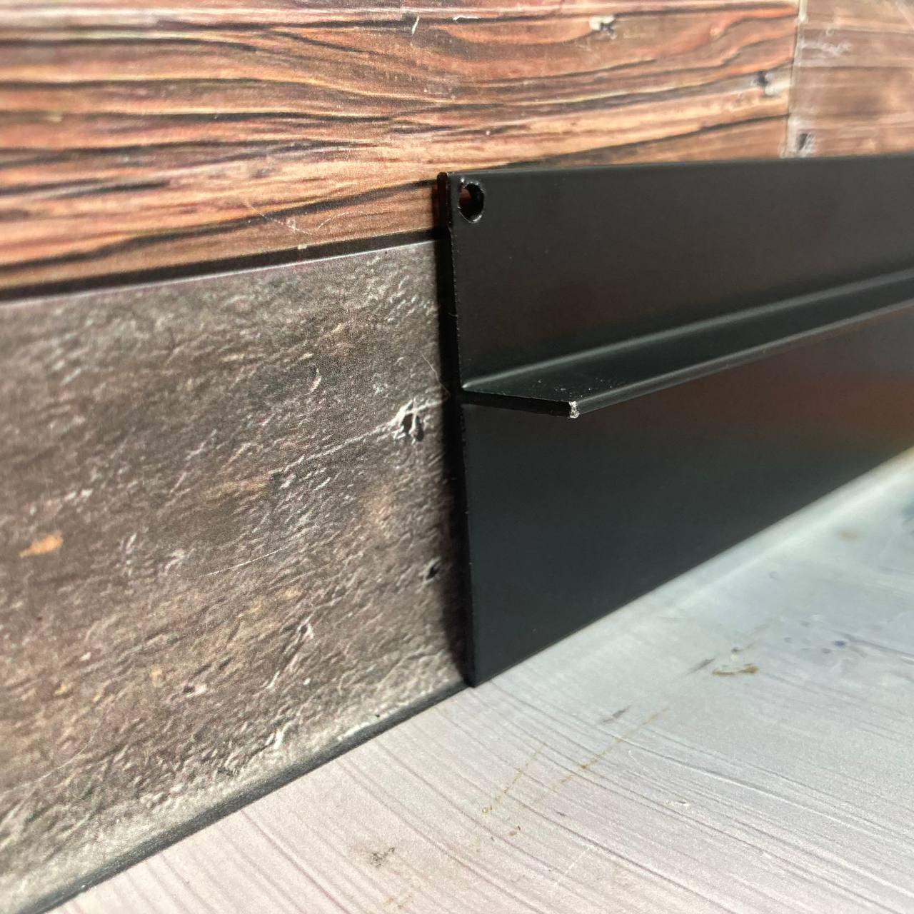 Плинтус универсальный встраиваемый под гипсокартон Профіль Центр Best Deal 2У/30х20 мм эффект парящей стены 2,5 м Черный матовый (5БД2У3020255) - фото 9 Плинтус универсальный встраиваемый под гипсокартон Профіль Центр Best Deal 2У/30х20 мм эффект парящей стены 2,5 м Черный матовый (5БД2У3020255) - фото 9