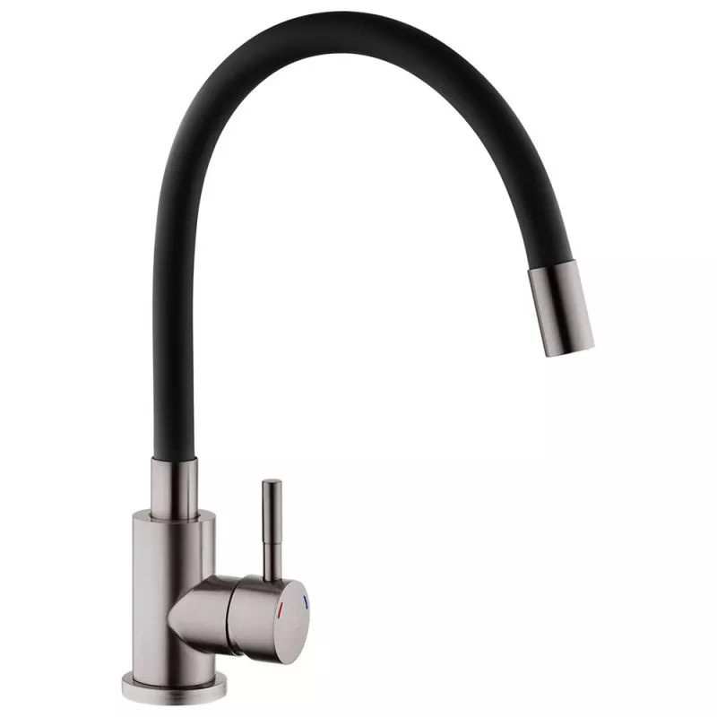 Змішувач для кухні Kroner KRP Edelstahl Klassisch-PVD035BLK (2654078285)