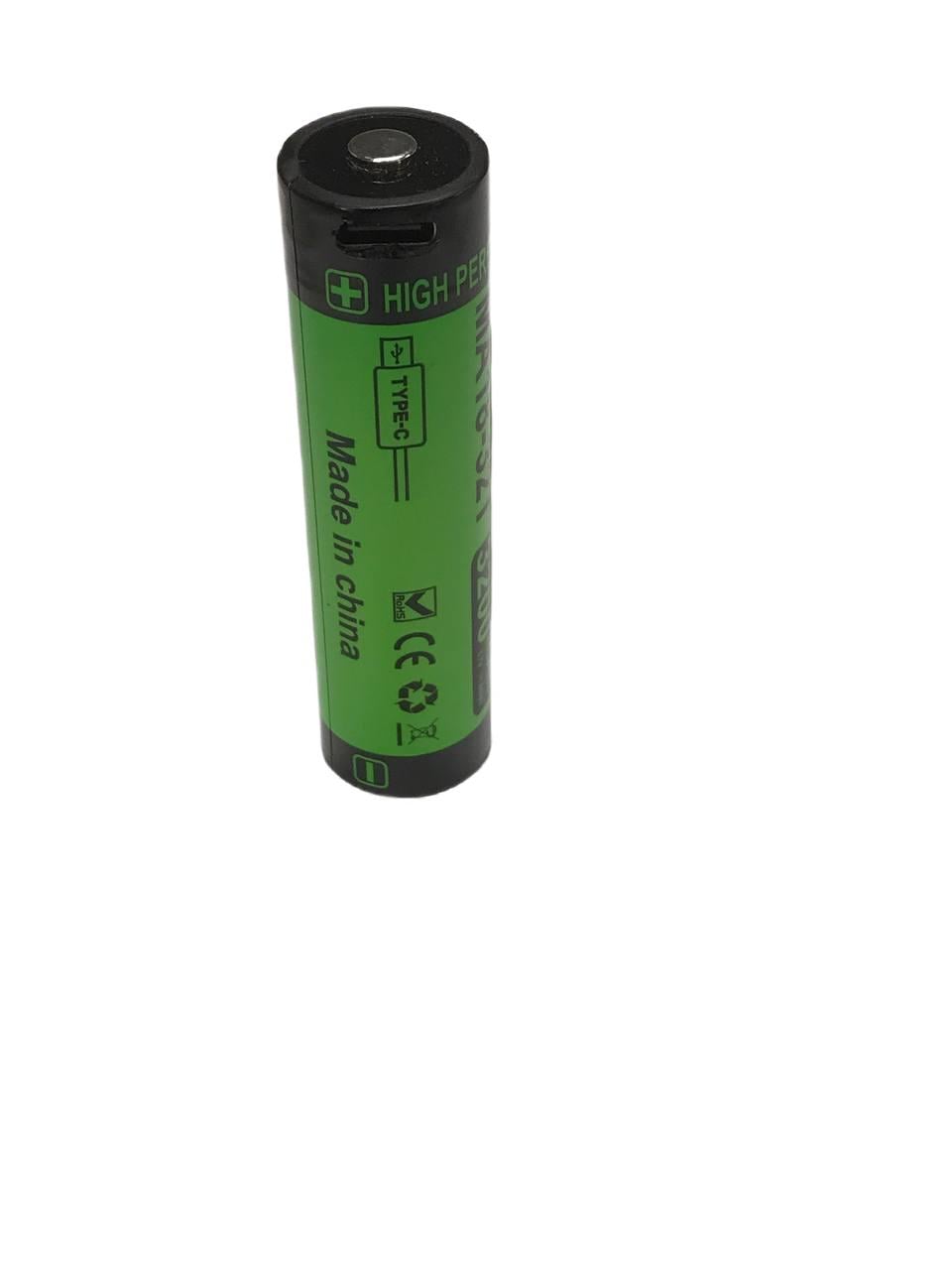 Аккумулятор 18650 3200mAh с зарядкой через Type-C для совместимых устройств