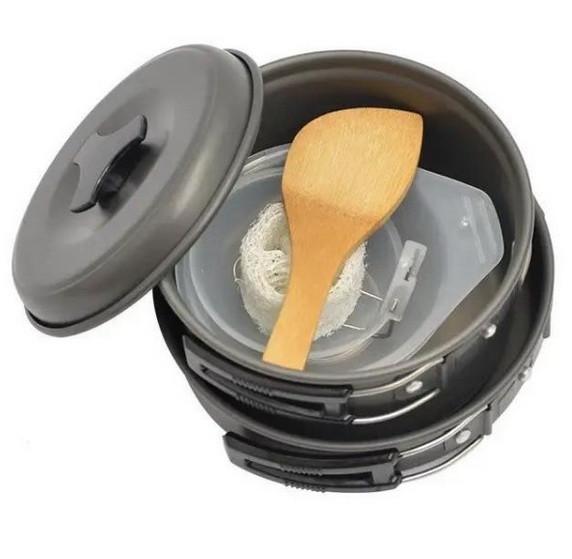 Набір посуду DS-200 алюмінієвий кемпінговий (21572396) - фото 4 Набір посуду DS-200 алюмінієвий кемпінговий (21572396) - фото 4