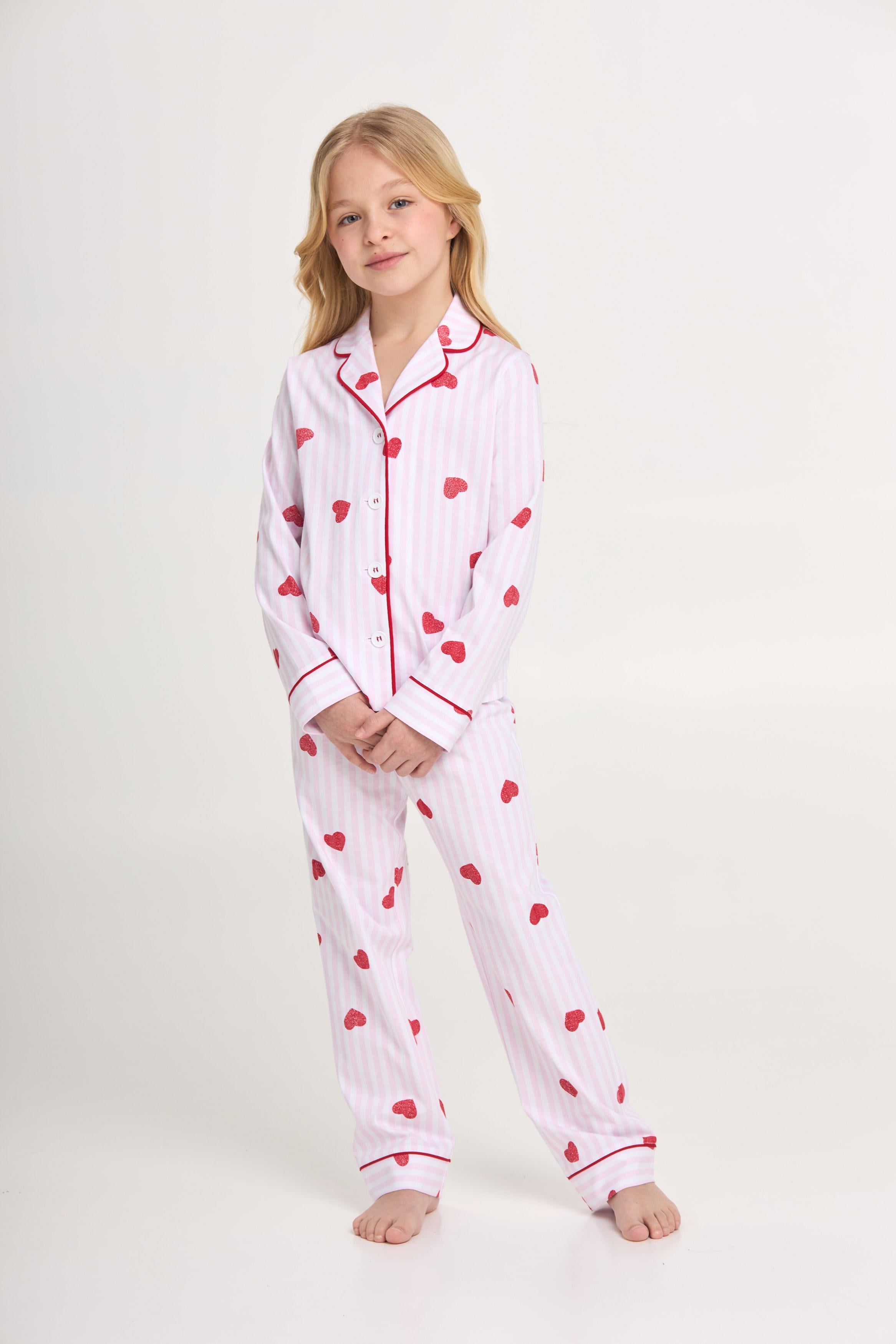 Піжама дитяча для дівчинки Ellen loveu Gpk 5580/01/01 152 см Біло-рожевий