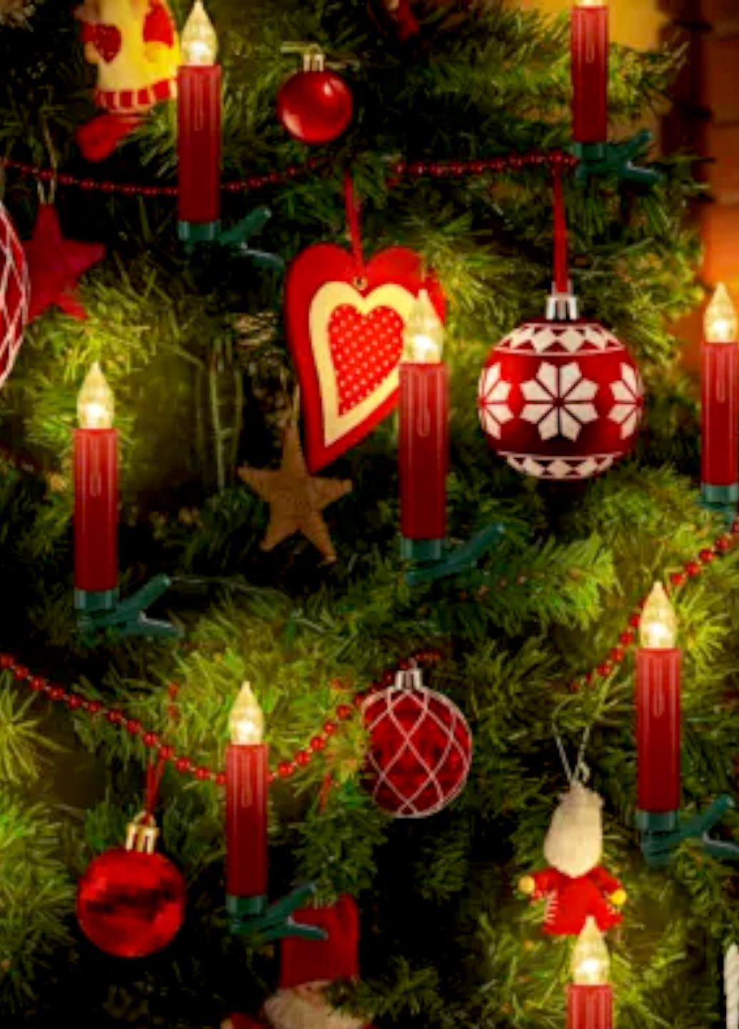 Гирлянда новогодняя Livarno Свечи на елку 20 LED на прищепках IP44 Красный (7896) - фото 3 Гирлянда новогодняя Livarno Свечи на елку 20 LED на прищепках IP44 Красный (7896) - фото 3