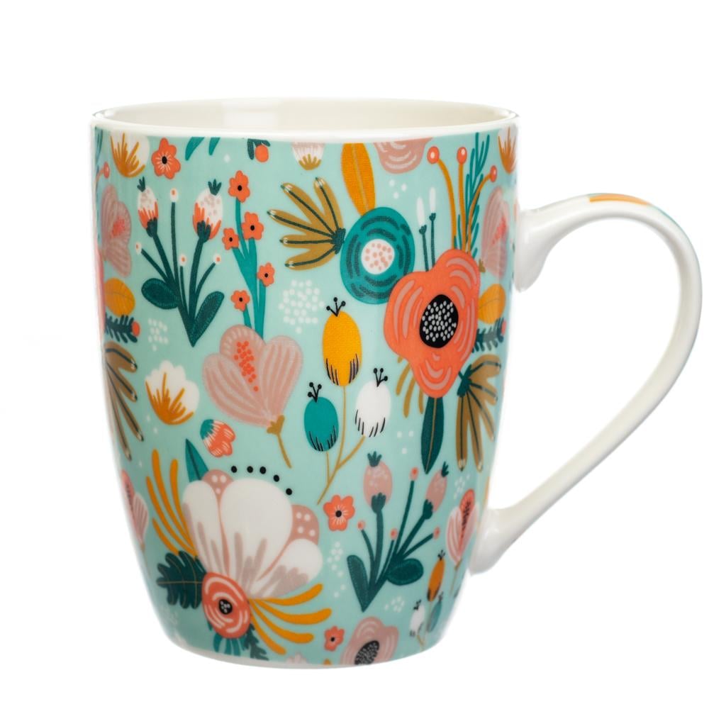 Кружка керамическая Elisey Birds 350 мл Голубой (8803-018)