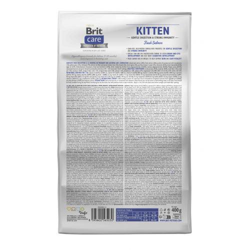 Корм сухий Brit Care Cat by Nutrition Kitten Gentle Digestion Strong Immunity с лососем 400 г - фото 3