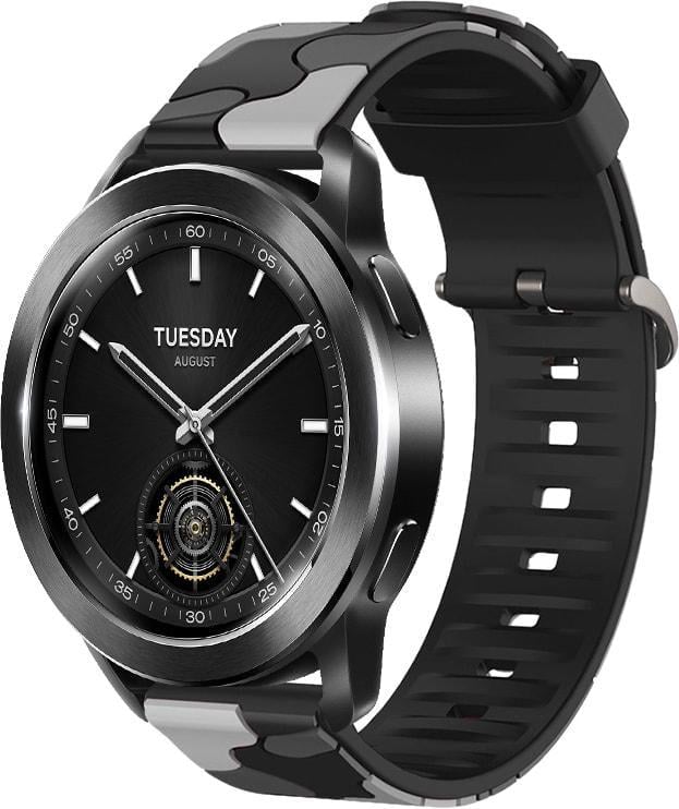 Ремінець Tactic Camouflage для смарт-годинника Xiaomi Watch S3 Black/Grey (37163-53) Ремінець Tactic Camouflage для смарт-годинника Xiaomi Watch S3 Black/Grey (37163-53)